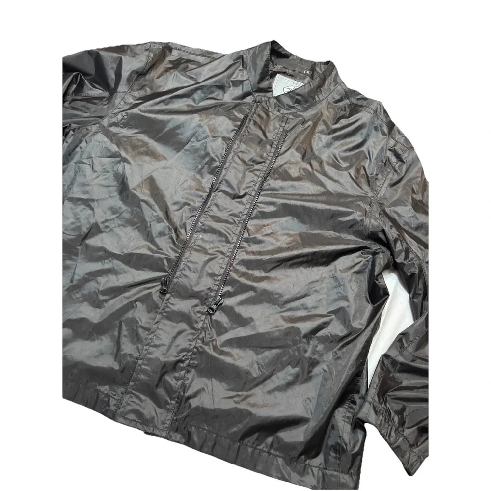 Vintage Joe Rocket Black Motorcycle Windbreaker Jacket XL‎ Y2K Nylon Zip Moto